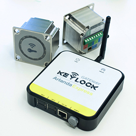 Närbild av den installerade RFID-accesslösningen.